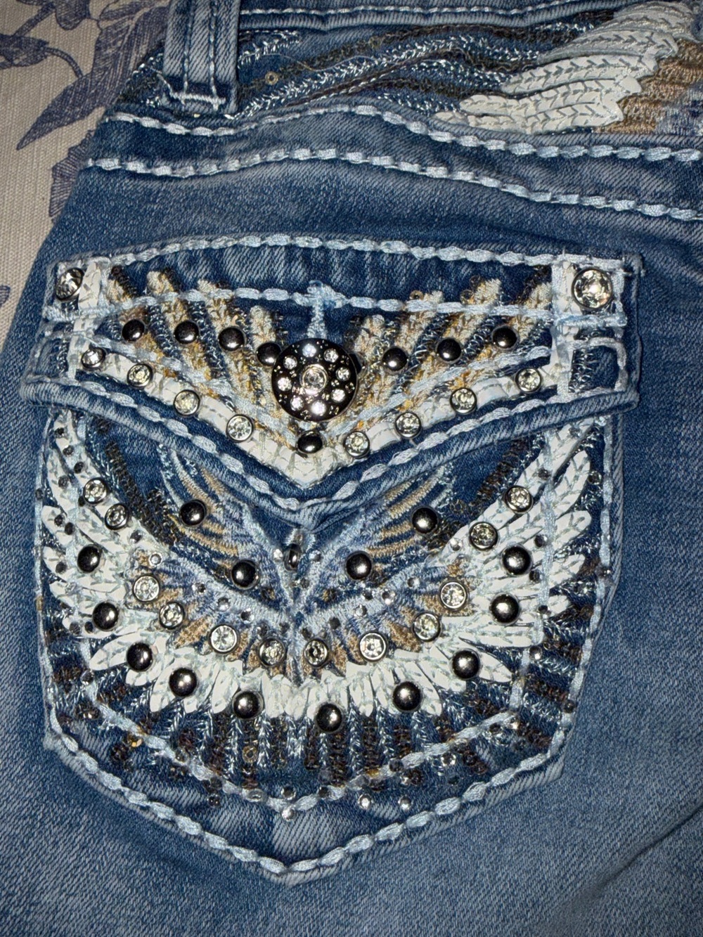 Women's Light Blue Denim Jeans - Size 00